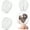 White, variant on 3Pcs Makeup Protector Hood, Reusable Nylon Chiffon Light Airy Makeup Hood Zipper Closure Face Cover Washable Hair Net Face Mask Cover for Women Beauty Weddings(White)