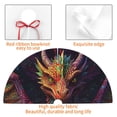 thumbnail image 4 of Pofeuu Whimsical Dragon Color Cool Print Christmas Tree Skirt, Merry Christmas Skirt Xmas Tree Ornaments for Xmas Holiday Party Decorations-30", 4 of 7