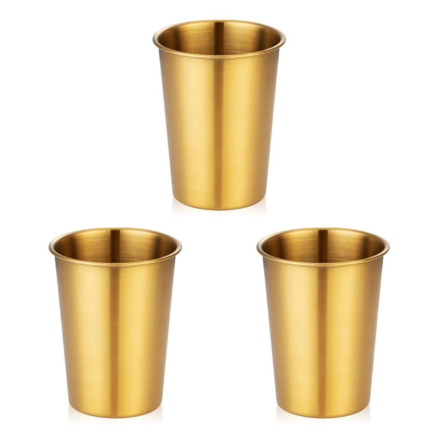 Taza de café de acero inoxidable Advancent Chapado en oro 260ML