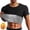 Black/silver, variant on WanKang Sauna Suit for Men Sweat Shirt Workout Sports Fitness Compression T-Shirt Body Shaper