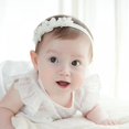 thumbnail image 3 of Baby Girl Flower Headbands - Elastic Hair Band Crown Flower Wraps for Newborn Infant Toddler, 3 of 6