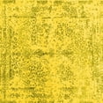 thumbnail image 1 of Ahgly Company Indoor Square Abstract Yellow Contemporary Area Rugs, 3' Square, 1 of 4