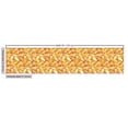 thumbnail image 2 of Autumn Fabric by the Yard, Fall Season Foliage Pattern with Warm Colored Background Leaf Silhouettes, Decorative Upholstery Fabric for Chairs & Home Accents, Marigold Orange White by Ambesonne, 2 of 4