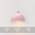 thumbnail image 3 of Lampara de techo colgante decorativo Macaron retro 36 cm de diámetro ilios innova Rosa, 3 of 9