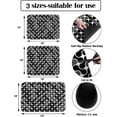 thumbnail image 3 of Black Grey Geometric Dish Drying Mat for Kitchen Counter,Super Absorbent Quick Dry Coffee Bar Mat Pad Diatomaceous Sink Mat Non Slip Dish Drainer Mat 23.5x15.5 Middle Century Modern White Abstract Art, 3 of 6