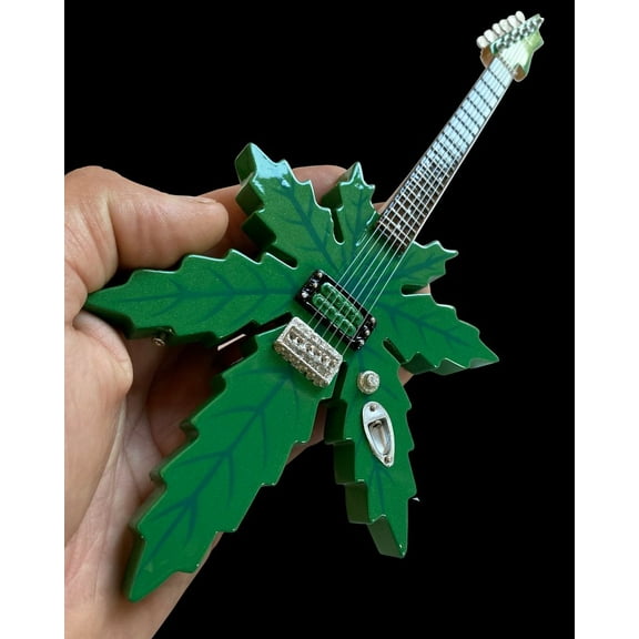 Axe Heaven Sweet Leaf Guitars Mary Jane Mini Guitar Replica Collectible TC-420