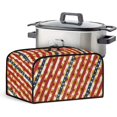 thumbnail image 1 of Water Resistant Protector for Slow Cooker Oval Pot Cover with Mesh Pocket and Handy Handle Anti-fingerprint Waterproof Keep Your Kitchen Appliance Clean after Every Use, Sunflower Stripe, 1 of 1