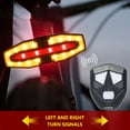 thumbnail image 2 of GLFILL Electric Scooter Turning Signal Tail Light USB Rechargable Smart Wireless Light LED Turn Signal Light For Xiaomi/M365 Pro 2/MI 4 Silver, 2 of 6