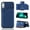 Blue, variant on Mantto for iPhone 7 / 8 / SE 2022 & 2020 Wallet Case, Double Magnetic Clasp Back Flip Kickstand with RFID Blocking Credit Card Holder Folio Durable Leather Phone Cases for Women Men Girls,Rosegold
