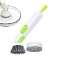 thumbnail image 2 of Dishwashing Brush with Handle, Scratch-Free dishwashing Brush, Plate Brush, soap Dispenser, Kitchen Tableware, Pot, Sink Cleaning Set, 1 Set, 8.82x2.56", 2 of 8