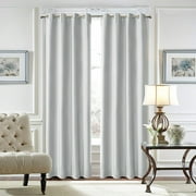 Yipa 1 Piece Home Velvet Curtain Panel Grommet Room Darkening Curtain Eyelet Ring Top Bedroom Blackout Window Curtain Thermal Insulated Curtain Solid Color Window Drape