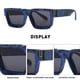 thumbnail image 3 of Gafas de sol modernas y versátiles con personalidad europea y americana, fabricadas en PC, metal, HD., 3 of 5