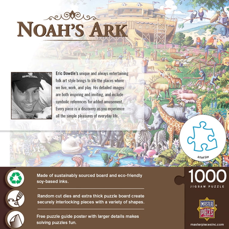 MasterPieces Noah's Ark 1000 Piece Jigsaw Puzzle photo 4