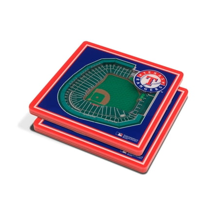 YouTheFan MLB Texas Rangers 3D StadiumView Coasters