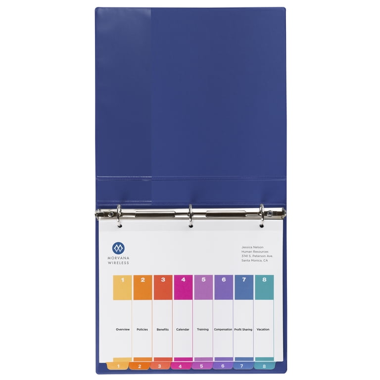 Avery Ready Index Dividers, 8 Tabs, Customizable TOC photo 8