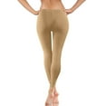 thumbnail image 5 of aohooy Leggings for Women Plus Size Tummy Control Seamless Elastic High Waisted Stretch Yoga Pant Soft Butt Lifting Workout Gym Tights Khaki,M, 5 of 7