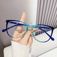 thumbnail image 2 of Nouvelles Lunettes de Mode pour Femmes Lunettes Rétro Transparentes Monture de Lunettes Anti Lumière Bleue Design de Marque de Luxe Quatre Saisons Spectacle, 2 of 4