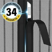 AUGO Magnetic Screen Door - Self Sealing, Heavy Duty, Hands Free Mesh Partition Keeps Bugs Out - Pet and Kid Friendly - Patent Pending Keep Open Feature - 38 Inch x 97 Inch