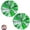 Green Silver, variant on GoXteam 2Pcs Metallic Cheerleading Pom Poms, Creatiee 1 Pair Cheerleader Cheering Squad Pompoms for School Sports Dance Games Team Spirit Cheer, Green Silver