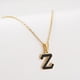 thumbnail image 1 of Collar con la primera letra de piedras preciosas de titanio para mujer, colgante de acero inoxidable con 26 letras en inglés, sencillo y moderno para mujer, 1 of 6