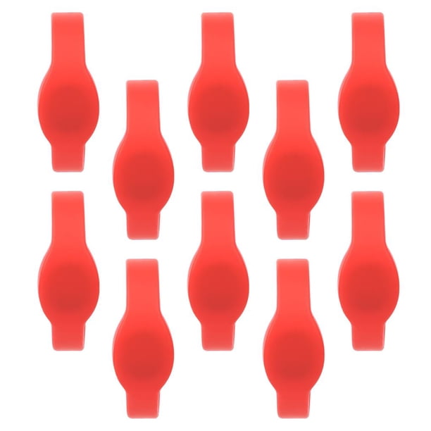Pulsera Rfid Pulsera De Silicona Tarjeta Ic A Prueba De Agua Para Piscina Sala De Sauna (Rojo) 10Pcs 13.56Mhz Yuarrent AF000988-00