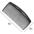 thumbnail image 4 of 6 paquetes de peine de giro francés, peines laterales de plástico SourceTon con peine de 29 dientes, peines de pinza para el cabello para accesorios de cabello fino para mujeres, color negro, 4 of 5