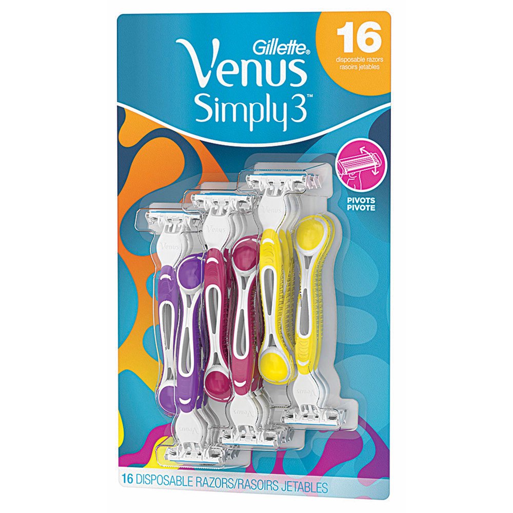 Gillette Venus Simply Venus Disposable Razors, 16 ct.