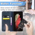 thumbnail image 2 of Compatible With Honor Magic 5 Lite 5g Case, Folio Cover Magnetic Wallet Leather Case For Honor Magic 5 Lite 5g, 2 of 5