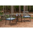 thumbnail image 2 of Casual Cushion Stripe Sunbrella Fabric 2-Piece Indoor/Outdoor Seat Pad Cushion, 18"W x 18"L, Maxim Regatta, 2 of 6