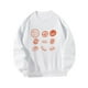thumbnail image 4 of Sudadera con cuello redondo para mujer, ropa de regalo estampada para deportes de primavera, uso diario Blanco Yuyangstore Sudadera Mujer, 4 of 8
