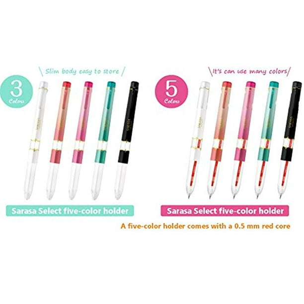 Zebra Sarasa Select 5 Color Multi Pen Body Component Blue Green Body 0 5mm 10 Colors Ink 0 5mm Mechanical Pencil Unit Sticky Notes Value Set Walmart Com Walmart Com