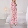 thumbnail image 3 of Naloa pink crustaceans Pajamas for Women Set, Womens Pajama Sets, Lounge Sets for Women, 2pjs for Women-Medium, 3 of 7