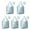 Light Blue Christmas, variant on 5 Pack Foldable Shopping Bag,Light Blue Christmas Snowman Pattern Reusable Grocery Bags with Pockets,Large Reusable Tote Bags with Handles Waterproof & Lightweight