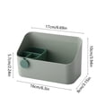 thumbnail image 3 of Organization and Storage QTOCIO Solid Color Bathroom Desktop Mirror Cabinet Storage Box Dressing Cosmetics Sink Bathroom Storage Rack Separable Installation, 3 of 5