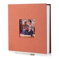 thumbnail image 1 of Álbum de fotos HoneyTolly, funda grande de lino de 60 páginas, naranja, 1 of 6