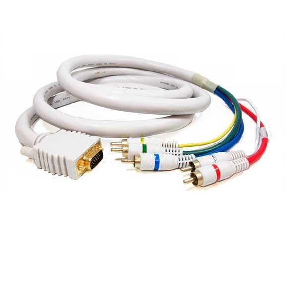 SF Cable HD15 to 5 RCA Cable Component Video Cable, 6 feet