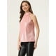 thumbnail image 4 of Sparkle sin mangas halter top para mujer fiesta club cóctel chaleco camisa tanque camisola top Rosa L, 4 of 6