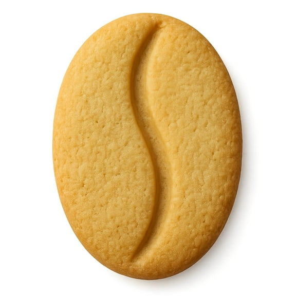 Coffee Bean Cookie Cutter & Stamp 4x2.8" for Baking & Fondant Clay Embosser