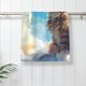 thumbnail image 5 of Balery Blue Sky Winged Cat Toalla de Microfibra Premium con Estampado – 27.5x16 pulgadas, Alta Absorción, Suave y Aterciopelada, Secado Rápido, 5 of 6