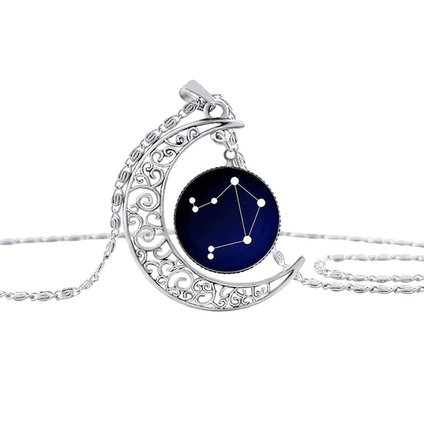 Amantes de la moda Universo 12 Constelación Luna Collar Tiempo Colgante Collar Wmkox8yi sjalhkljlk5780