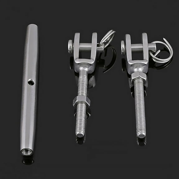 GOOHOCHY Stainless Steel Turnbuckle Heavy Duty Turnbuckle Closed Body Turnbuckle Jaw for Wire Rope( )