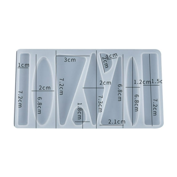 UNTERING Handmade Crystal Epoxy Resin Mold Hair Clips Barrettes Casting Silicone Mould Hair Pin Casting Resin Mold Art