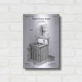 thumbnail image 3 of Luxe Metal Art 'Soap Dispenser Blueprint Patent White' Metal Wall Art, 12"x16", 3 of 9