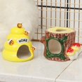 thumbnail image 3 of Hamster House Ceramic Cool: Adorable Mouse Bed Small Animal Hideout for Summer, 3 of 8