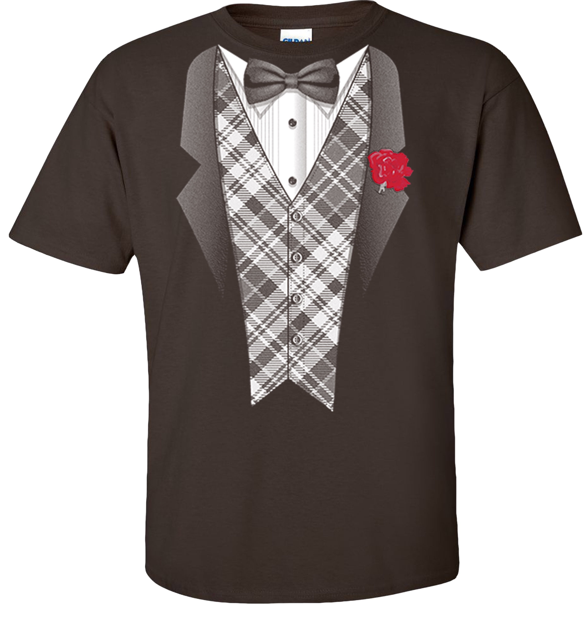 Fair Game Tuxedo TShirt Tux Plaid