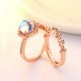 thumbnail image 6 of Moonstone Ring Yellow Gold Tone Copper Dainty Elegant Fashion Jewelry for Everyday Wear Anniversary Gift Accessory, 6 of 6
