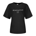 thumbnail image 4 of Women Short Sleeved Shirt Ladies Wear Knit T-Shirt Loose Large Short Sleeved Casual Tees, 4 of 4