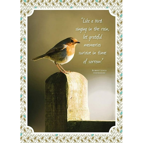 Sympathy Greeting Card (5x7) by Paper Street | 3 Pack   3 Envelopes (Memories in Times of Sorrow)