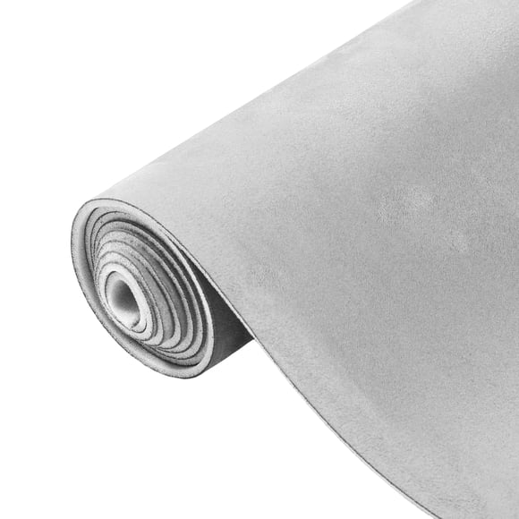 Unique Bargains 150G Suede Headliner Fabric Foam Back for Car Interior Roof Repair Light Gray 96" L × 57" W
