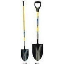 Round Point Shovels with D-Grip Handle, 9 in L  X 5.31 in W Blade, Hardwood Handle